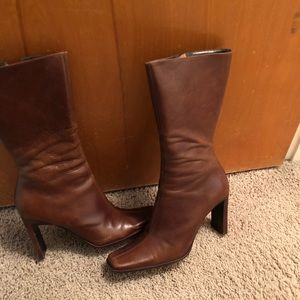 Beautiful brown leather boots